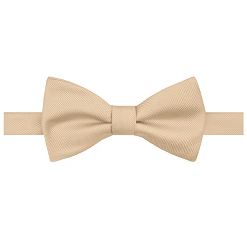 Jacob Alexander Men's Silk Self-Tie Bow Tie, Royal Gold