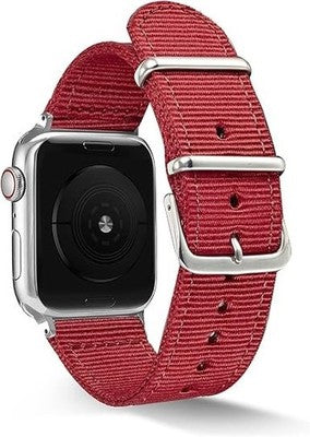 YOUR STORY NATO Apple Watch Strap Bundle 38/40mm Beige Burgundy Nylon Band