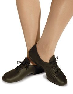 Roch Valley Leather Split Sole Jazz Shoes 6 Black