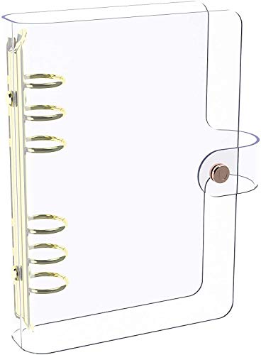 Discagenda Clarity Clear PVC Planner Cover Personal Size Ringbound Gold - view 1