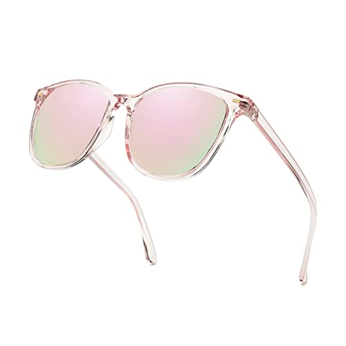 Myiaur Polarised Sunglasses Women Square Oversized Mirrored Lens UV400 - view 1