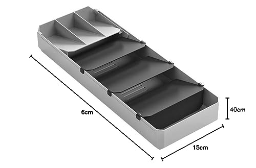 Metaltex 363220000 Cutlery Rack 40 to 49cm Grey Black Drawer Insert - view 9