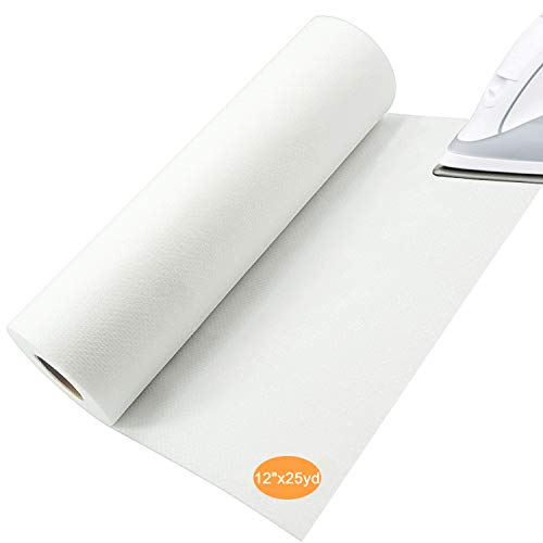 New brothread Iron-On Embroidery Stabiliser Backing, 12"x25Yd