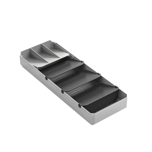 Metaltex 363220000 Cutlery Rack 40 to 49cm Grey Black Drawer Insert - view 1