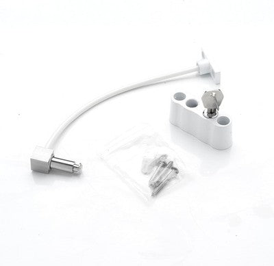 Cardea Window Restrictor Lock Child Safety Cable 2 Pack White Upvc