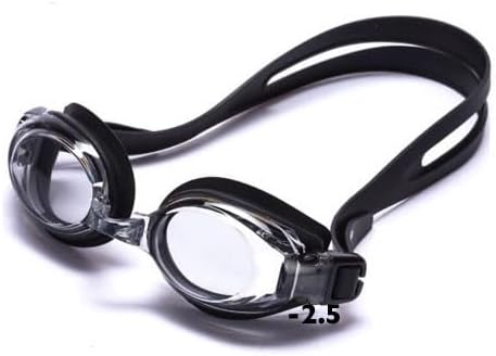 Optical Swimming Goggles, Light Grey Lens Minus 2.5 Prescription