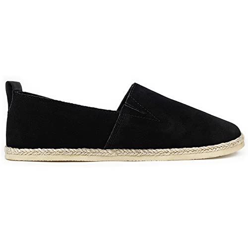 Aitann Women’s Leather Flat Espadrilles Shoes, Size uk6 Medium