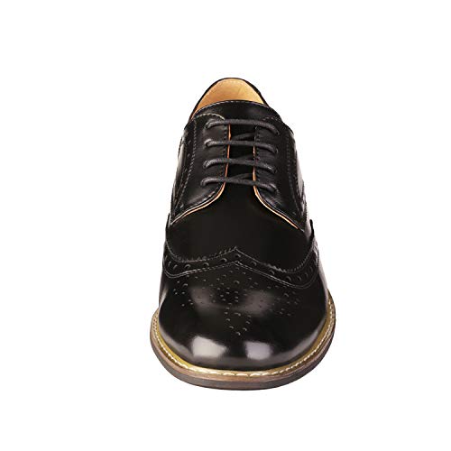 Dream Pairs Mens Brogue Dress Shoes Prince-03 Black Size 10 US 9 UK - view 3