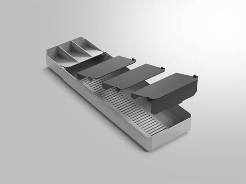 Metaltex 363220000 Cutlery Rack 40 to 49cm Grey Black Drawer Insert - view 8