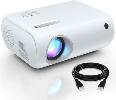 ClokoWe Mini Projector 1080P - Portable 10000L, HDMI/USB, Phone