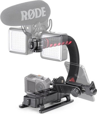 Zeadio Video Action Stabilizing Handle Grip Handheld Stabilizer with Cold-Shoe
