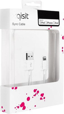 Xqisit Charge And Sync Usb Adapter - Compatible Iphone, Ipad Ipod, White