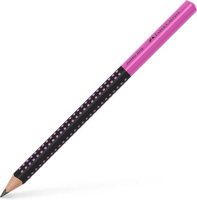 Faber-Castell Jumbo Grip Graphite Pencils - Black/Pink 2-Pack