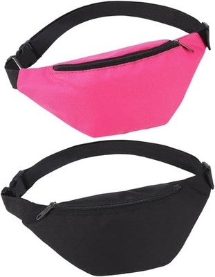 Firtink Waterproof Waist Bag 2 Pack Adjustable Running Travel Fanny Pack