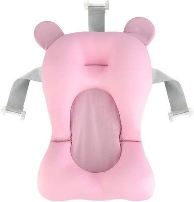 Ponacat Newborn Bath Tub Support Pad 3D Mesh Anti-Slip Cushion W/Adjust Buckles