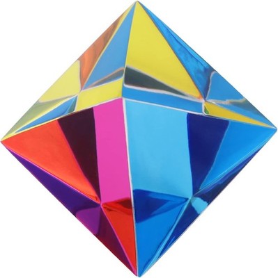 CMY Color Orthoctahedron Prism 46mm (1.8in) Octahedron Desk Decor
