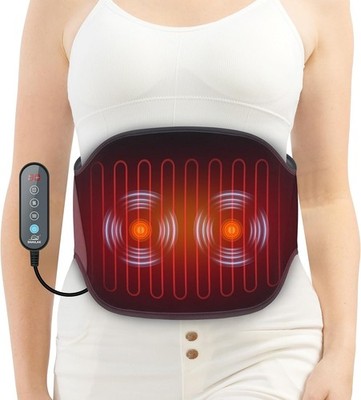 Snailax Heating Pad Back Pain Relief Adjustable Strap Massager