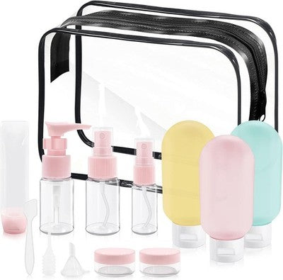 14 Pcs Travel Bottles Leak Proof Set For Toiletries Bpa-Free Travel Containers