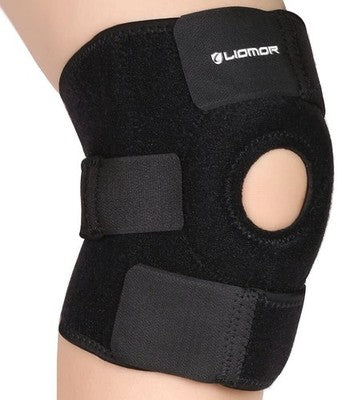 Liomor Adjustable Open Patella Knee Brace Neoprene Breathable For Sports