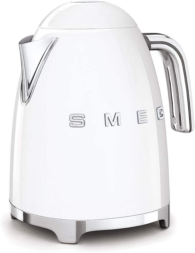 Smeg KLF03WHUK Retro Style Kettle - Stainless Steel, 3000 W, 1.7 Litre, White