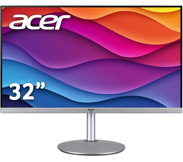 ACER CBA322QU Quad HD 32" IPS LCD Monitor - Silver & Black - NEW OPEN BOX - Rebx.co.uk