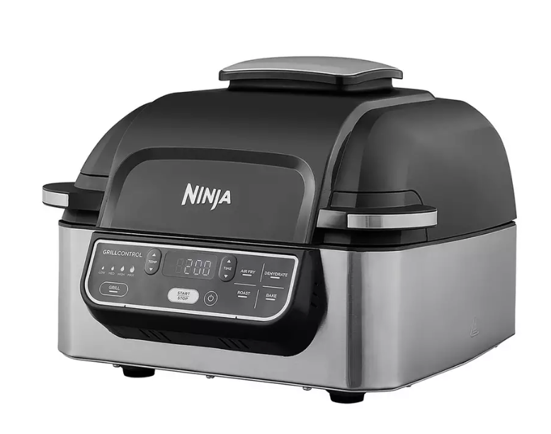 Foodi AG301UK 5-in-1 Health Grill & Air Fryer - Black & Brushed Steel