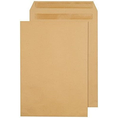 Q-Connect C4 Envelopes Pocket Self Seal 90gsm Manilla Pack of 250