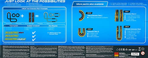 Scalextric C8526 Track Extension Pack 4, Straights 1:32 Scale Accessory, Black