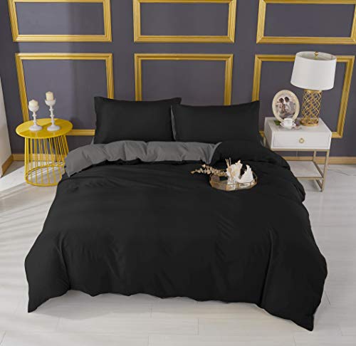 Adam Home 4-Piece Reversible Duvet Cover & Fitted Sheet Set, Superking