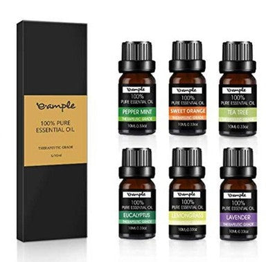 E.Ample 100% Pure Essential Oil Therapeutic Grade. 6 X 10Ml Diffuser Oil