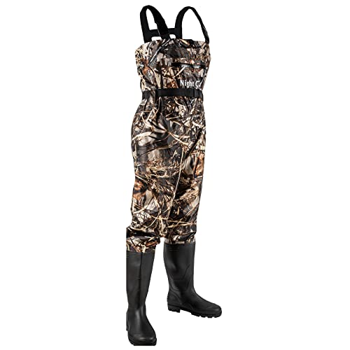 Night Cat Fishing Chest Waders with Boots, Waterproof, Unisex - Bootfoot UK11