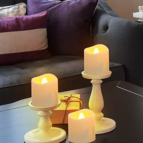 Yme Rechargeable Tea Lights 6 Pcs LED Flameless Votive Candles with Remote - view 5