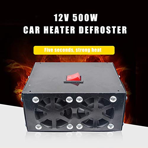 Riloer Car Heater Defroster Portable Windscreen 12V 500W 2 Outlets - view 2