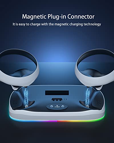 Zyber Magnetic Charging Station PSVR2 Dual Controller Dock Type C Cable - view 4
