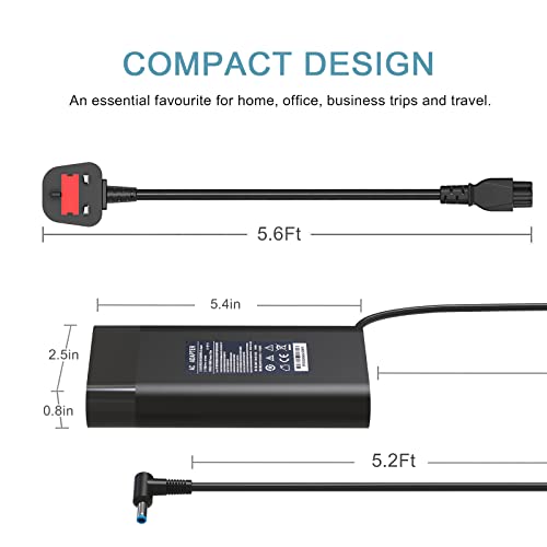 MiliPow 150W Laptop AC Adapter for HP Omen Pavilion ZBook