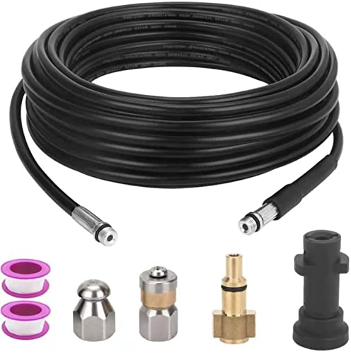 Yuet Pressure Washer Drain Pipe Hose Cleaning Kit Cleaner With Adapter