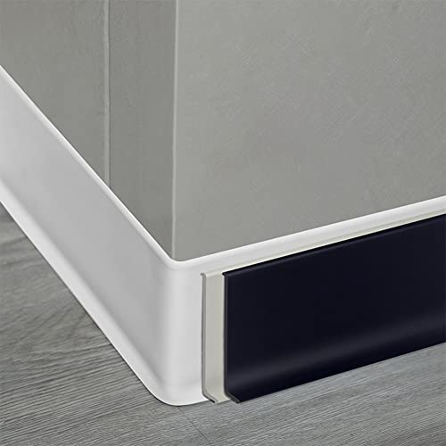 PVC Skirting Board Trim Self Adhesive Flexible 5m x 10cm Peel and Stick White - view 7