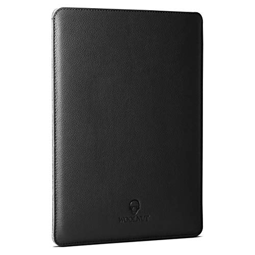 Woolnut Leather Sleeve Case for MacBook Pro 12 in Black Protective Cover - view 3