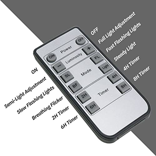 Yme Rechargeable Tea Lights 6 Pcs LED Flameless Votive Candles with Remote - view 4