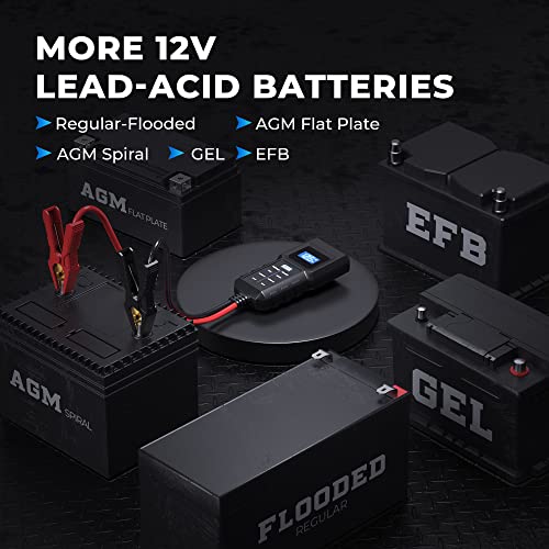 Topdon BT20 Car Battery Tester 12V 100-2000CCA Load and Charging Test App - view 6
