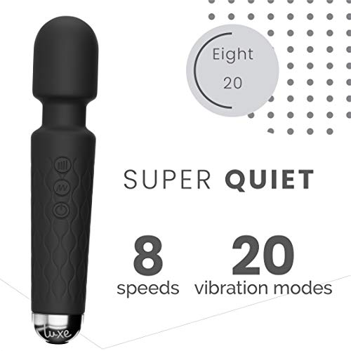 Luxe Wireless Personal Massager 8 Speeds 20 Patterns Waterproof Black - view 2