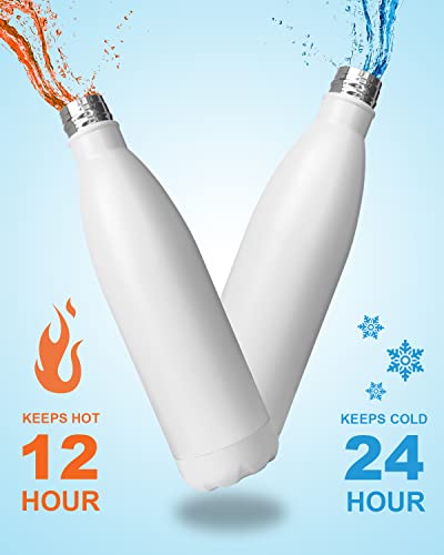 Diversion Safe Water Bottle Stainless Steel Stash Can With Hidden, White