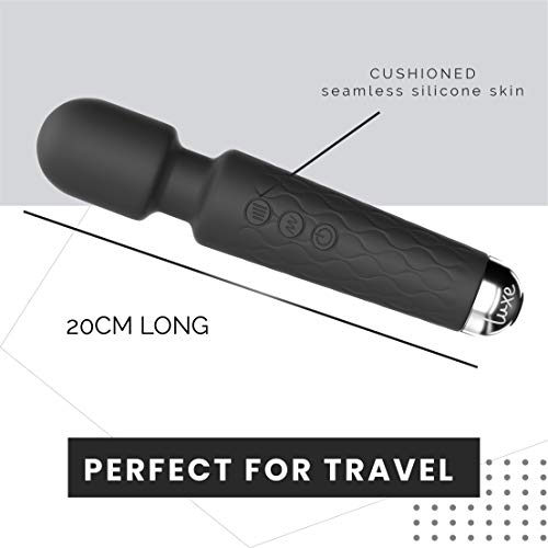 Luxe Wireless Personal Massager 8 Speeds 20 Patterns Waterproof Black - view 8