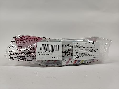 Vixic M960 Label Tapes 5 Pack 12mm Black on White Yellow Blue Red Brother - view 13