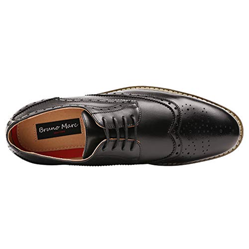 Dream Pairs Mens Brogue Dress Shoes Prince-03 Black Size 10 US 9 UK - view 5