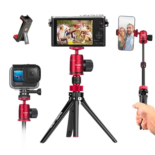 Manbily MT-08L Mini Phone Tripod Aluminium 360 Ball Head 1/4 in Max 2kg - view 1