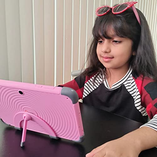 Cwowdefu Kids Tablet 7 Inch Android 11 Learning Tablets 32GB, Pink