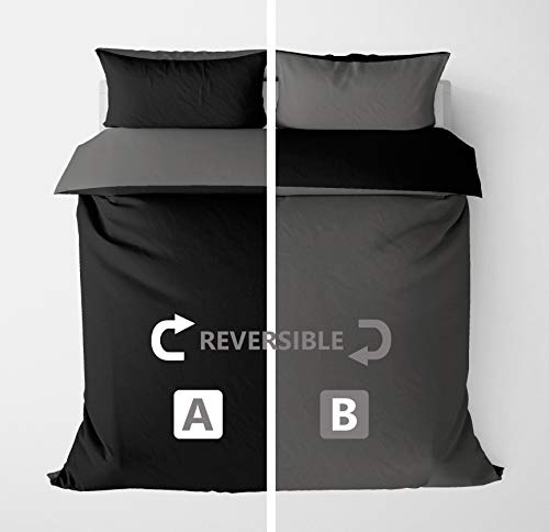 Adam Home 4-Piece Reversible Duvet Cover & Fitted Sheet Set, Superking