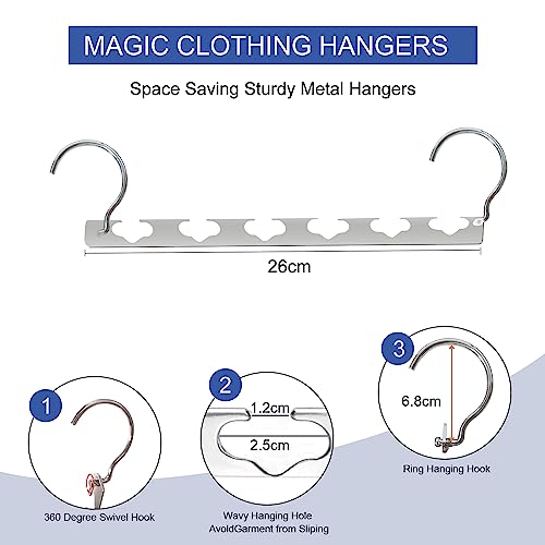Trouser Hangers Idmax 12 Pack Metal Non Slip Space Saving Black - view 6