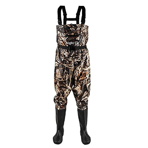 Night Cat Fishing Chest Waders with Boots, Waterproof, Unisex - Bootfoot UK11